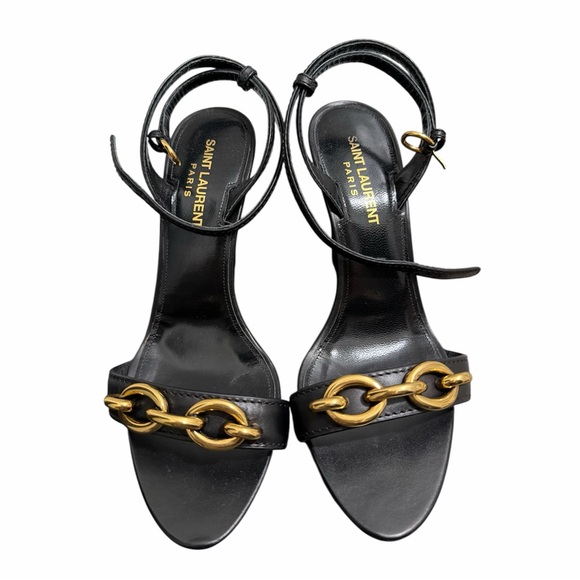 Authentic Saint Laurent Maillon 95 Sandal – Black Leather 36.5 EU - Picture 8 of 10